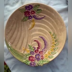 Wade Heath England Bowl: Small Hand-Painted Floral China Serving Bowl